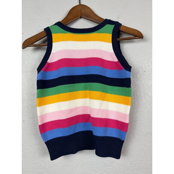 NEW! Talbots Kids Sweater Sleeveless Stripe - 8 - Picture 3 of 4